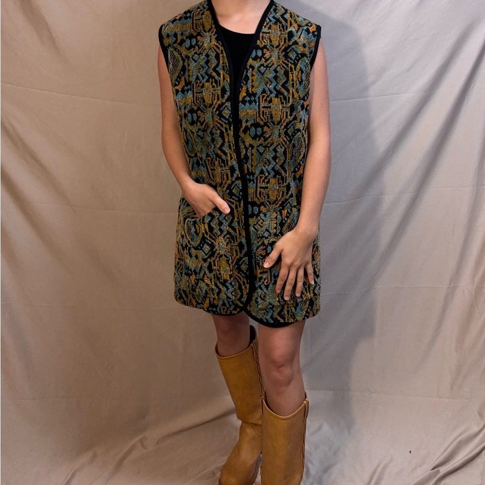 Unique Vintage tapestry vest